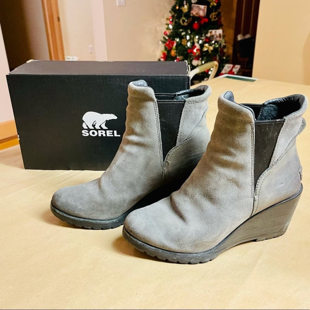Sorel Gray Ankle Boots
